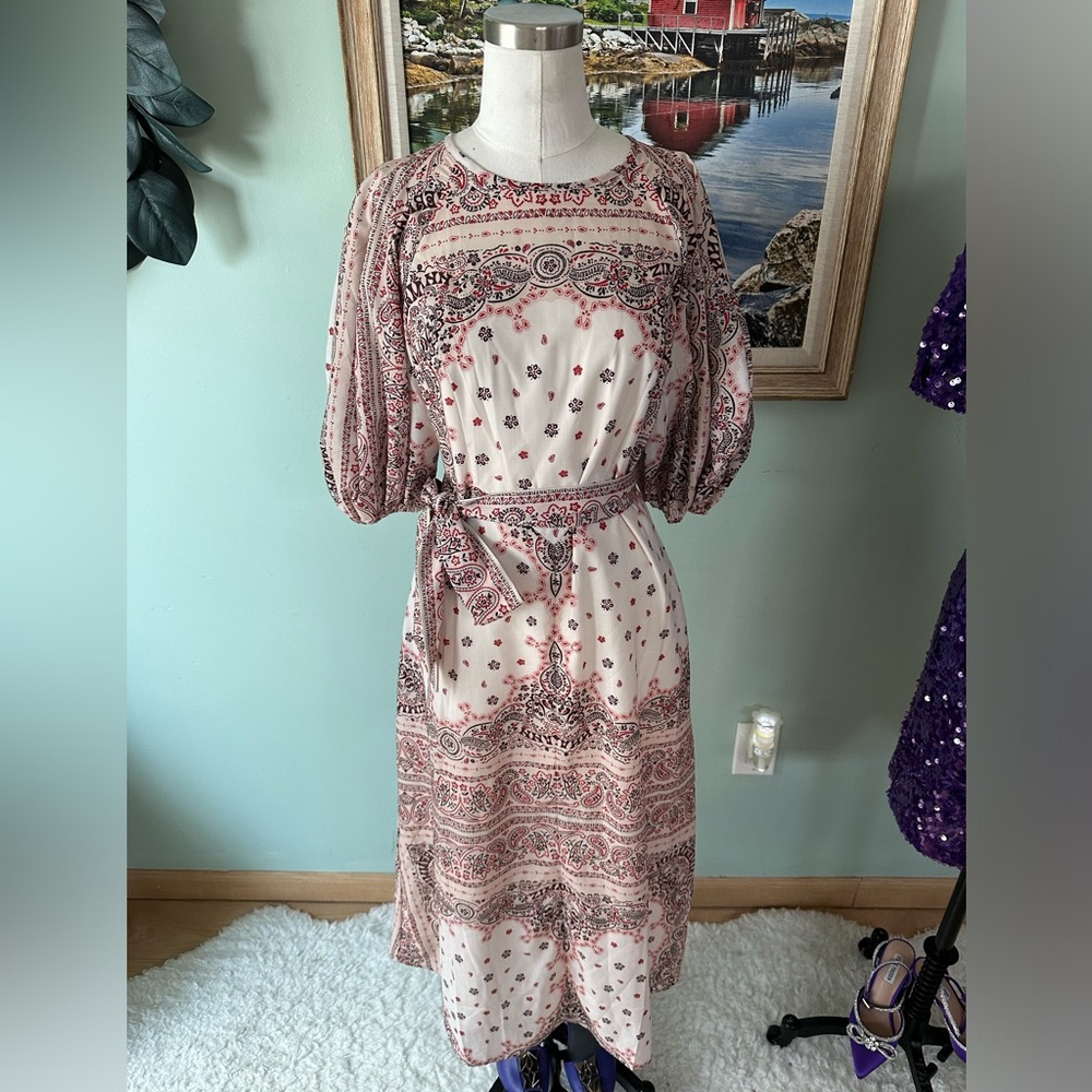 Paisley bohemian dress
